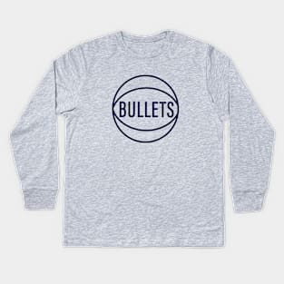 Defunct Capital Bullets Basketball 1974 Kids Long Sleeve T-Shirt